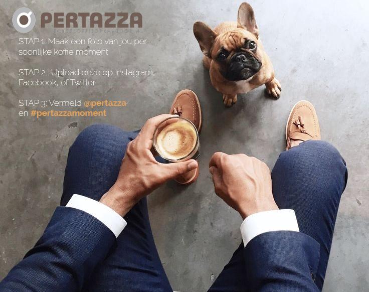 We zijn benieuwd! Deel daarom je #pertazzamoment met ons en maak kans op een barista workshop samen met vijf collegas