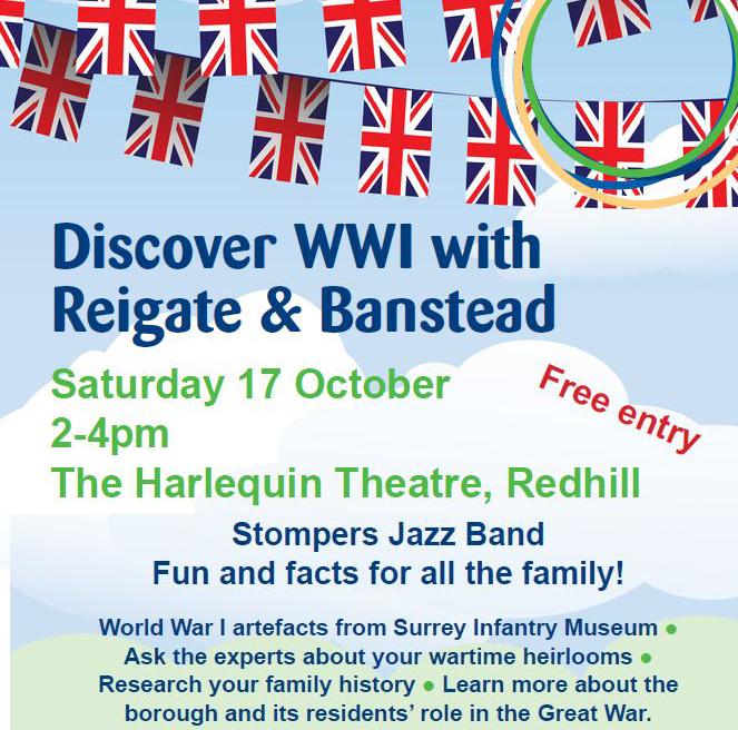 reigatebanstead's tweet photo. Find out more about our WWI event on 17 October by clicking here  http://t.co/PLR2l4kJXF http://t.co/i9B5TqIreb