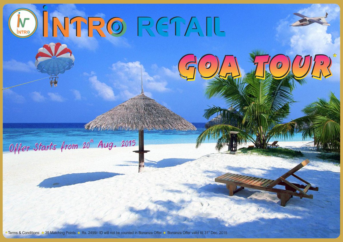 IntroRetail's tweet image. Goa tour offer
