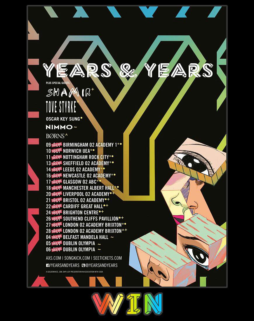 ⭐ our UK tour is sold out! We kept some tickets -one pair for each show, sign up to win them🌙 po.st/YYOctober15