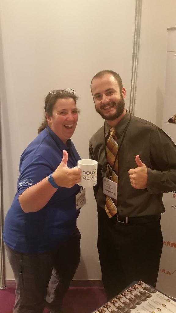 InternHOS's tweet photo. thanks @Calvert_Kielder for coming to see our stall. #hosmugshots #ils15 @HousingOpsScot @ILScot http://t.co/esoEtnEhwT