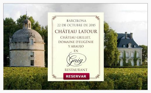Los grandes vinos de Château Latour de la mano de Frédéric Engerer en el Rte. <a href="/CarlesGaig/">Carles Gaig</a> ow.ly/T9USI