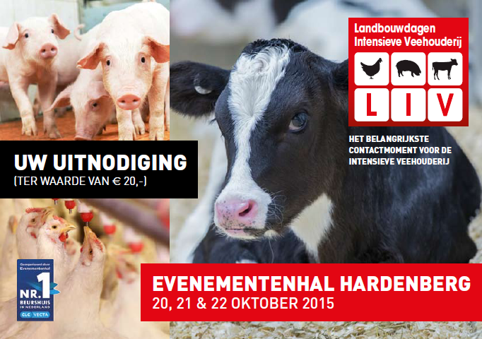 20,21&amp;22 oktober 2015 LIV H'Berg.
Heeft u zich al voor geregistreerd? meld u anders nu aan!! 
bit.ly/1L8BqC1