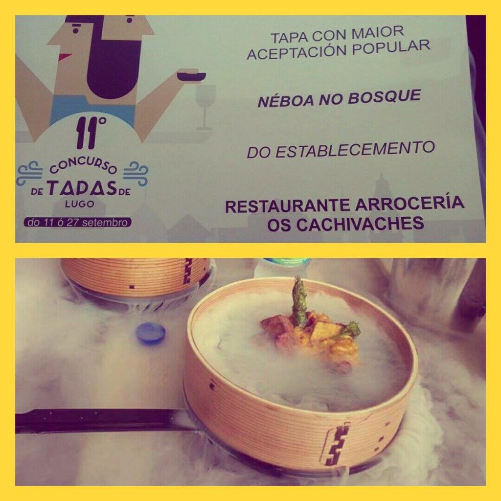 Según la votación popular, somos los ganadores del 11º Concurso de Tapas de Lugo. Muchas gracias a todos!!!