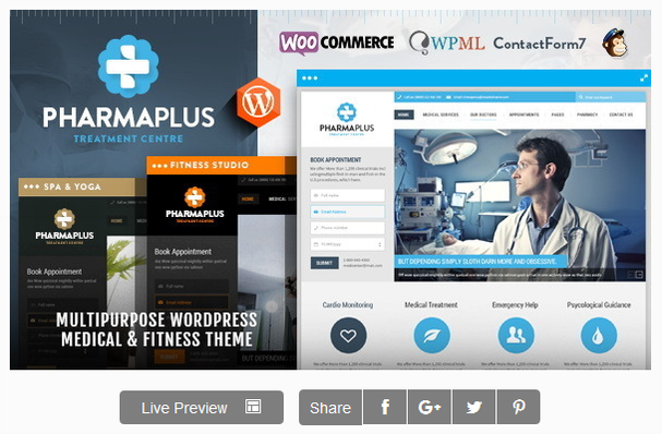 recustomer's tweet photo. PharmaPlus – Multipurpose  WP Theme Medical and Fitness http://t.co/ghqpd49pRi http://t.co/hclKPFS0nm