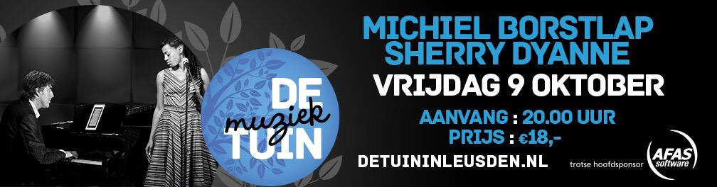 Fans uit Leusden laat uw kans niet voor bij gaan met jazz toppers  <a href="/michielborstlap/">Michiel Borstlap</a> <a href="/SherryDyanne/">Sherry Dyanne</a> <a href="/Leusdenjazz/">Leusden Jazz</a>