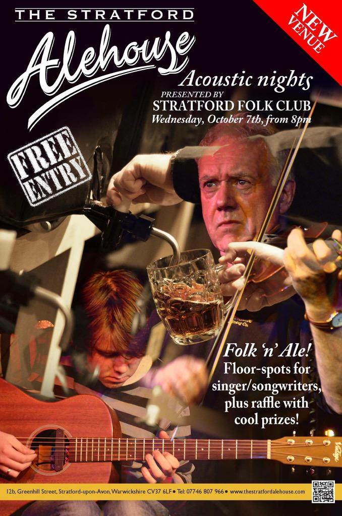Thanks so much for having us last night <a href="/FolkStratford/">Stratford Folk Club</a>. Loving the new venue. What a great session. Check it out.