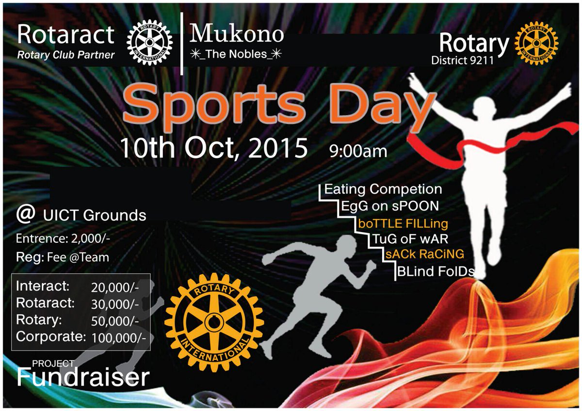 RotaractMukono's tweet photo. 1 Day to the First Edition of The Noble's Funraiser Activity @rotaract256 @RctKyengera #playinggameslykbackinthedays http://t.co/BTlK23LFmx