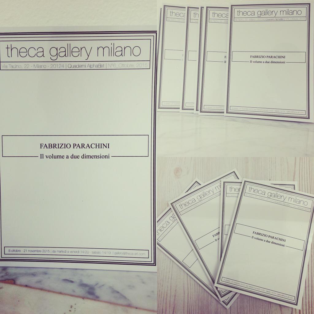 ThecaGallery's tweet photo. Getting ready for tonight | Fabrizio Parachini: il volume a due dimensioni | 7 pm | Theca Gallery via Tadino 22 http://t.co/gVphQuc8j8