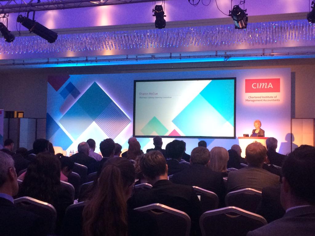 Chair of CIMA Lifelong Learning Committee, Sharon McCue officially opens the 2015 Lecturers Conference #CIMACertBA