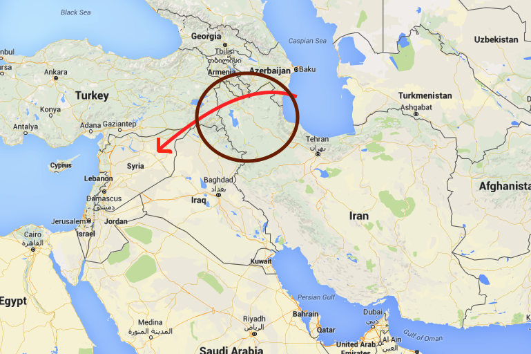 Проект канала из каспийского моря в персидский залив на карте мира