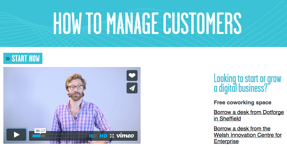 TechNation's tweet photo. How to manage customers. Learn from @robfitz of @foundercentric for free on @TCUK_DBA course: http://t.co/8vzJ9jO5pB http://t.co/ILptYGCsyG