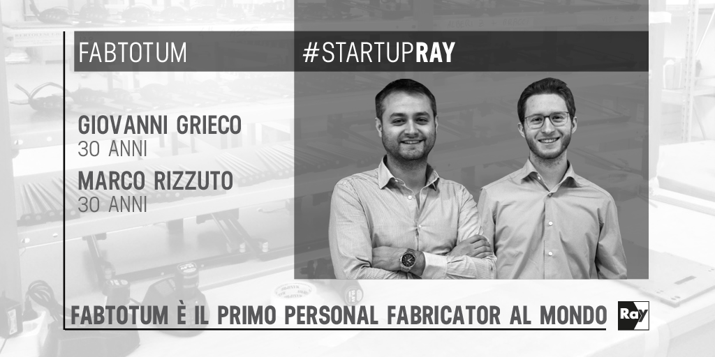 storiediray's tweet photo. Ultimo #StartupRAY domani con @Fabtotum, il primo personal fabricator al mondo. Dalle 14 su Ray.it http://t.co/HeZbVNsesw