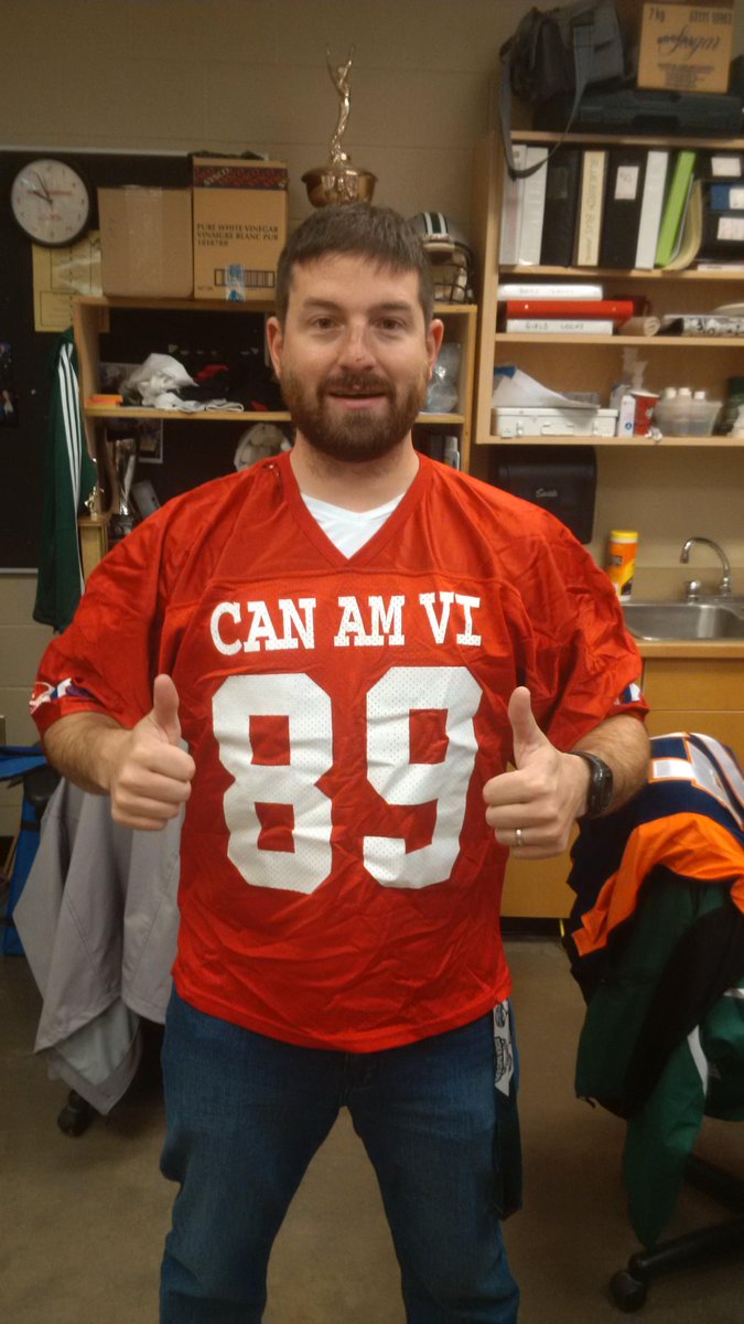 CHSCoyote's tweet photo. Mr. Sandbeck representing on Jersey Day #goyotes #coyoteweek #straighrouttasundance http://t.co/hPrxDTFgev