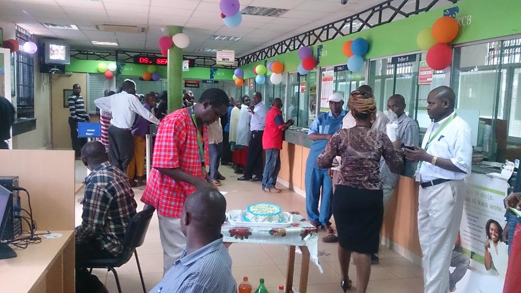 mycochieng's tweet photo. Celebrating customers. #KCBLovesYou #CSweek2015 #TBT #KCBSuperHero #Kcbbankgroup http://t.co/6zL7rCH4sA