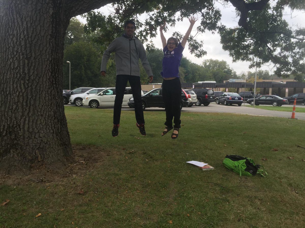 cachennessy's tweet image. #MathHL, the most fun you can have outside.  #HLBuddies #iarocks