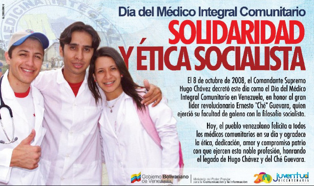 Venezuela celebra el día de la medicina integral en honor al “Ché” Guevara yaracuy.gob.ve/web/noticias/m…