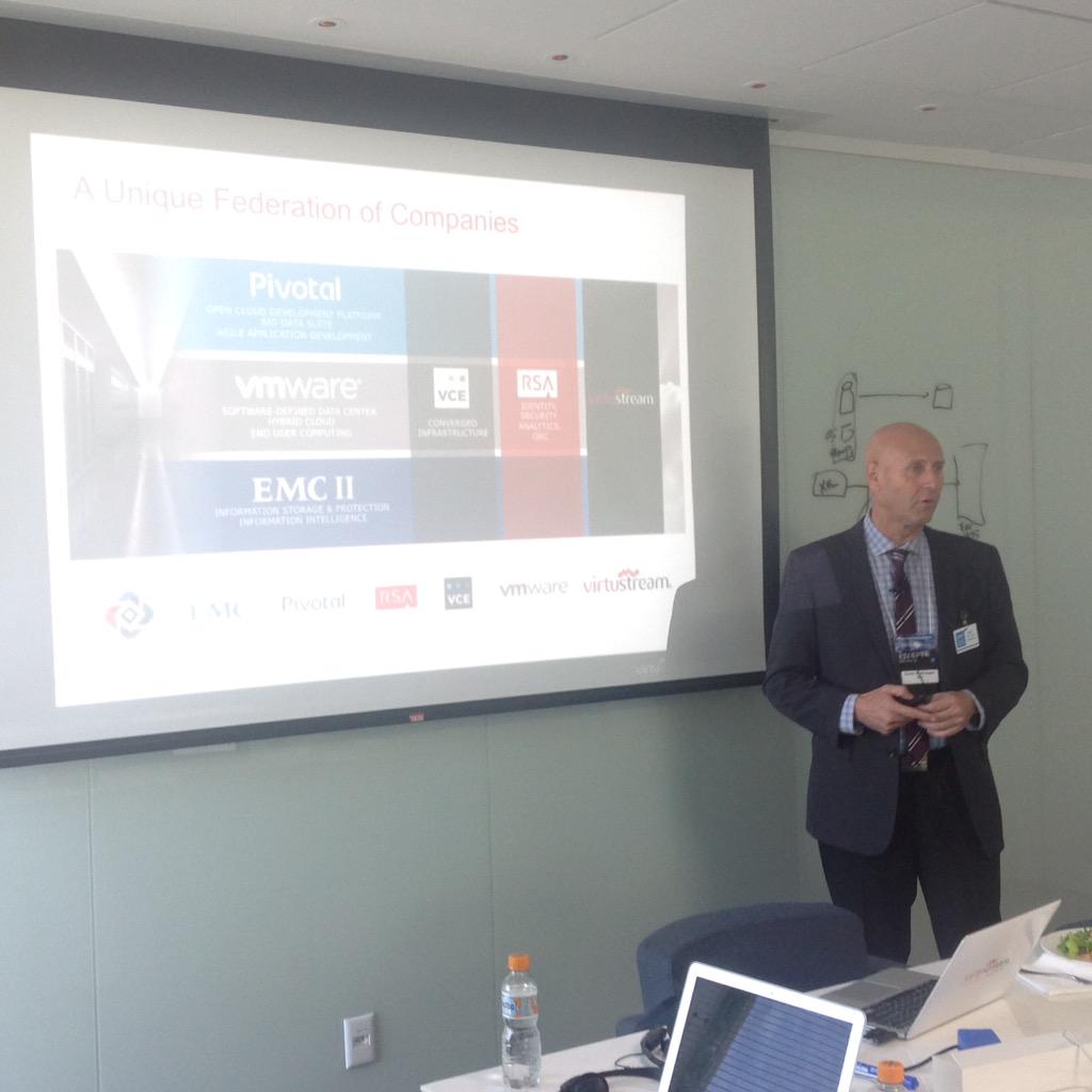 kensaul's tweet photo. Introducing the newest member of the #EMCFederation @xavierdromagna to discuss #Cloud Strategies for SAP #SAPWeek http://t.co/JG2bqRkUyr
