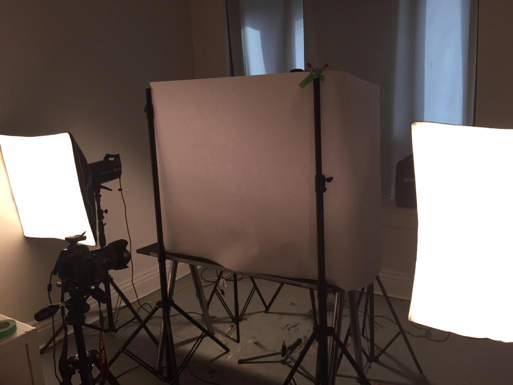 We made a #tent today to shoot a #kitchenaid #mixer #food #photography #8mmmedia #toronto