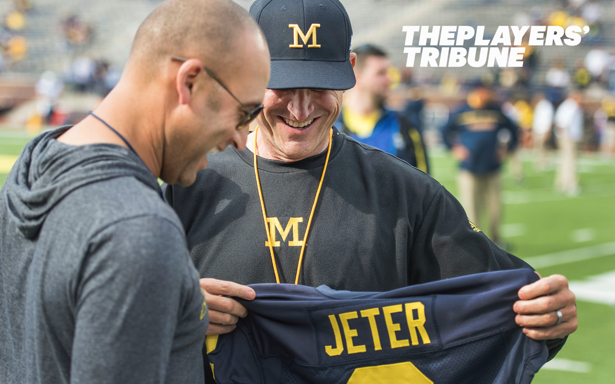 UMichFootball's tweet photo. Excited to announce #OurMichigan, a partnership w/ @PlayersTribune celebrating #GoBlue150: http://t.co/nQbbworPUY http://t.co/Wt0CLu5oON
