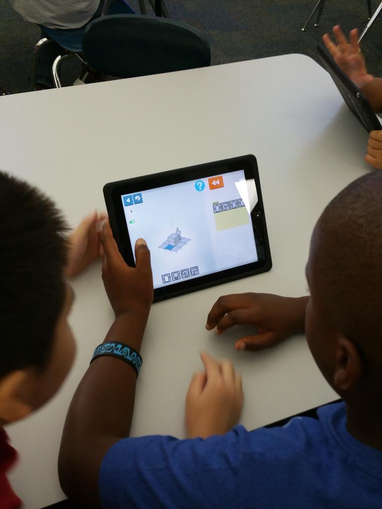 Julie Moore (@juliemoo72) on Twitter photo More coding fun in the Ashworth El library. The kids are so excited and having great problem solving conversations! More coding fun in the Ashworth El library. The kids are so excited and having great problem solving conversations!
