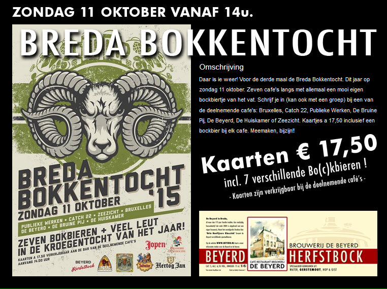 Beste Beyerdgast,

Zondag a.s. staat er weer een leuk bierevenement op het programma: