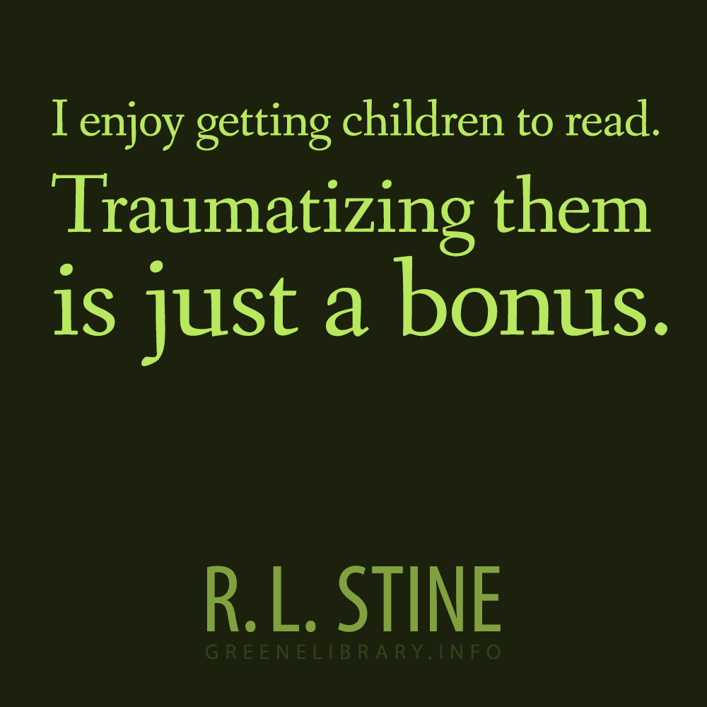 Happy birthday to Ohio author R.L. Stine.  