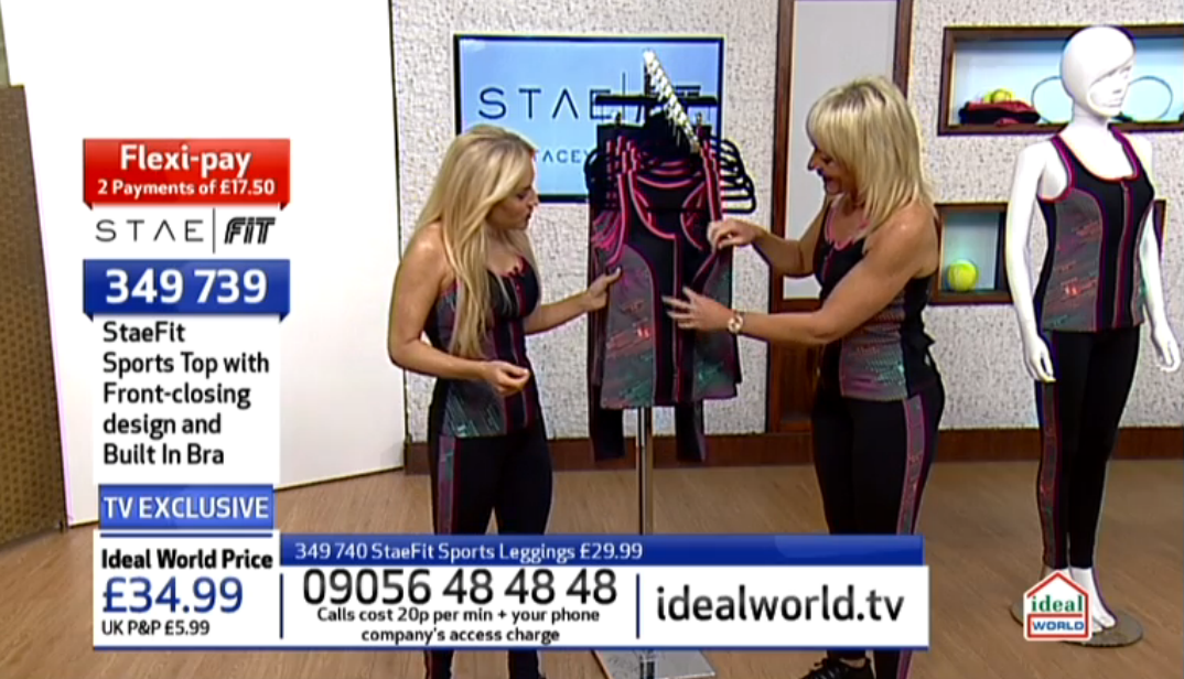 staerox's tweet photo. Presenting #StaeFit with @HayleyOnIdeal live now! Everyone on set is wearing the full outfit!! Love it! #ZipToFit http://t.co/Ww49SEUPaJ