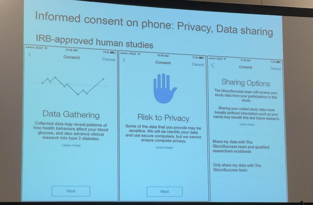 SPulim's tweet image. Dr. Stanley Shaw speaking about @MassGeneral Diabetes Research Kit app &amp;amp; data collected @Phacilitate #BigDataLeaders