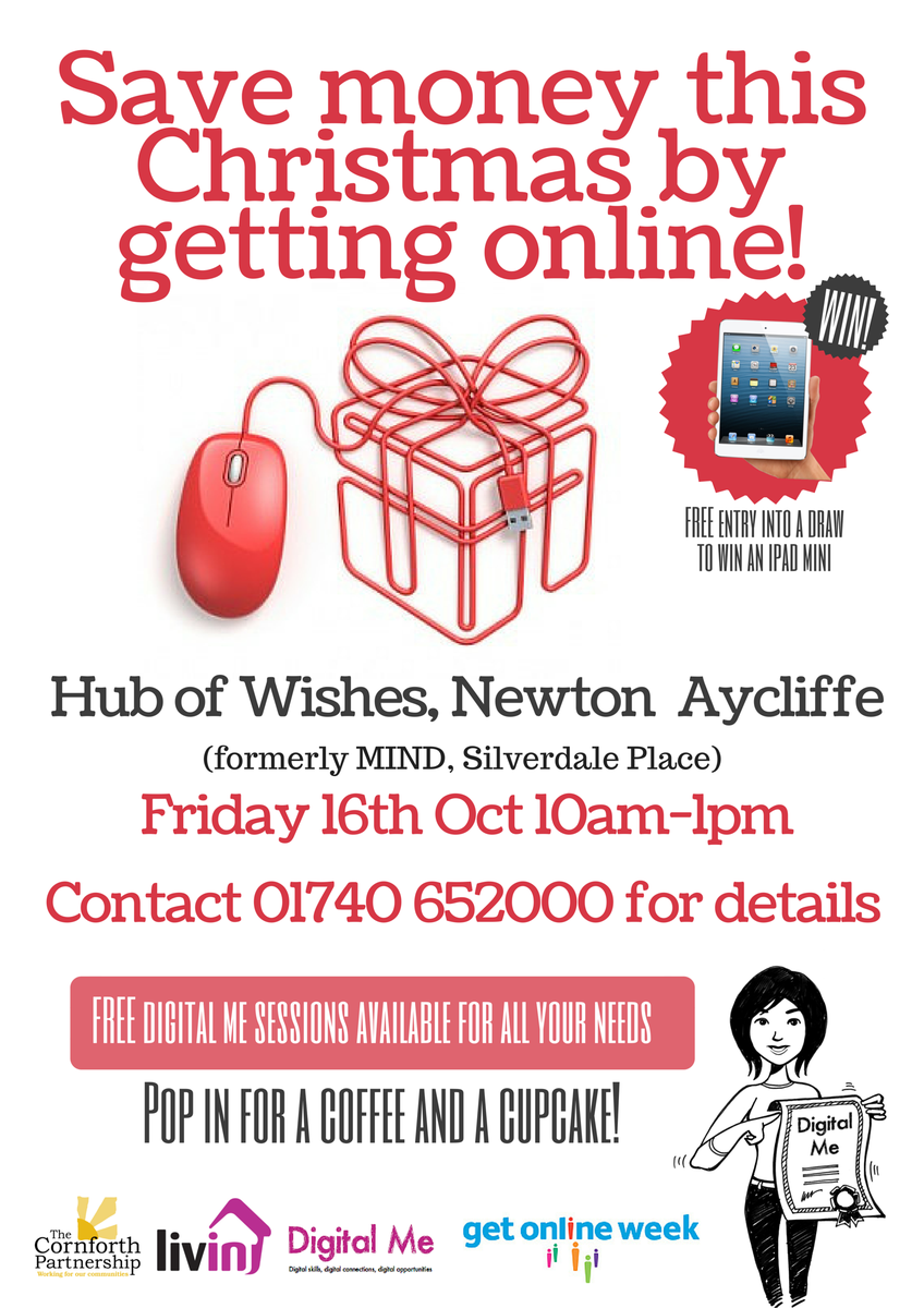 cornforthhouse's tweet photo. Good afternoon #AycliffeHour! We've teamed up with @weare_livin for a great new #Digital session! #WinAnIpadMini http://t.co/P3pPaVoPyf