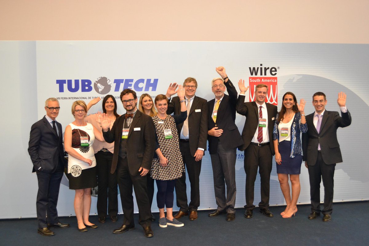 WireTube_MDNA's tweet image. The Team at #wireSouthAmerica #Tubotech is having a great time!
