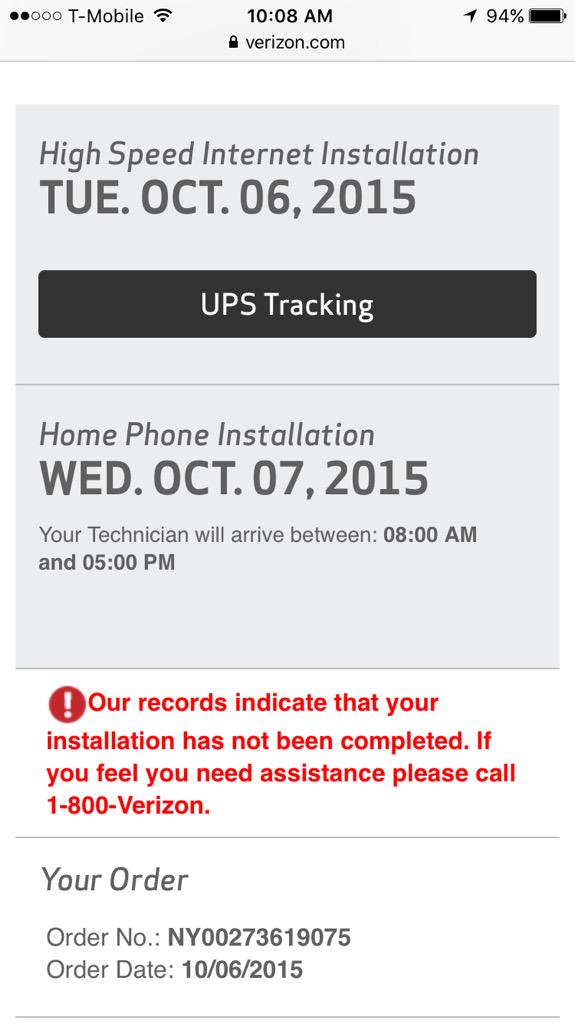phoebepxl's tweet photo. @VerizonSupport Order#NY00273619075 still not working after numerous calls and engineer visit. Can you help?! http://t.co/J416LUWDnn
