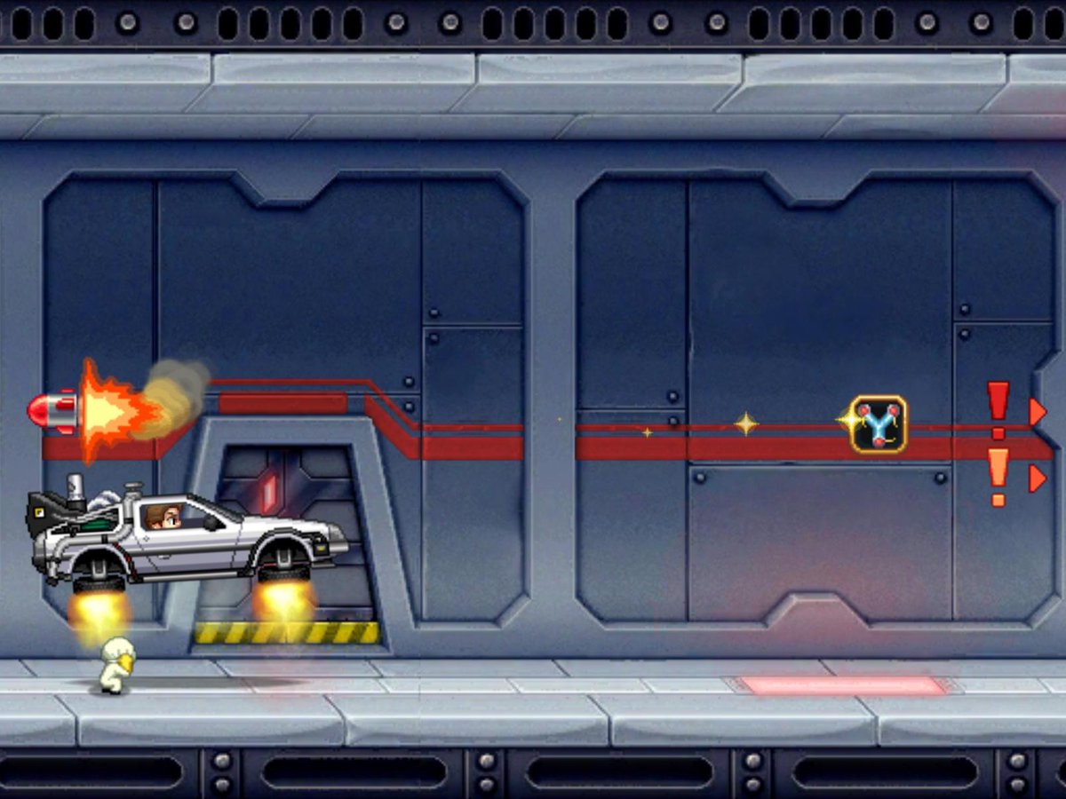 GochyGochy's tweet image. I just ran 3,238m in the #JetpackJoyride #BackToTheFuture event mode! Booyah! Like sha