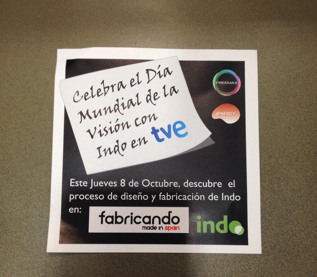 C. Óptico Emperatriz (@coemperatriz) on Twitter photo Esta noche a las 00:15 h en <a href="/Fabricando_TVE/">Fabricando</a> nos enseñan como se fabrican los cristales de unas gafas en <a href="/Nidek_Indo/">Indo Optical</a> Esta noche a las 00:15 h en <a href="/Fabricando_TVE/">Fabricando</a> nos enseñan como se fabrican los cristales de unas gafas en <a href="/Nidek_Indo/">Indo Optical</a>