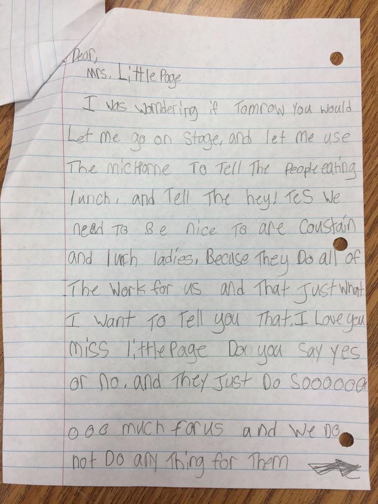 TESCounselor's tweet photo. What a sweet way to start the day at TES! A leader in kindness looking for ways to be a good citizen &amp;Habit 2 Hero! http://t.co/HESyhcwM6Q