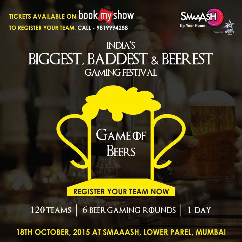 ent_chrome's tweet photo. The BIGGEST BADDEST BEEREST Gaming festival at @SmaaashLive!
Book your tickets NOW! #beer https://t.co/k4epWZEwCj http://t.co/ZuEmgpOyfF