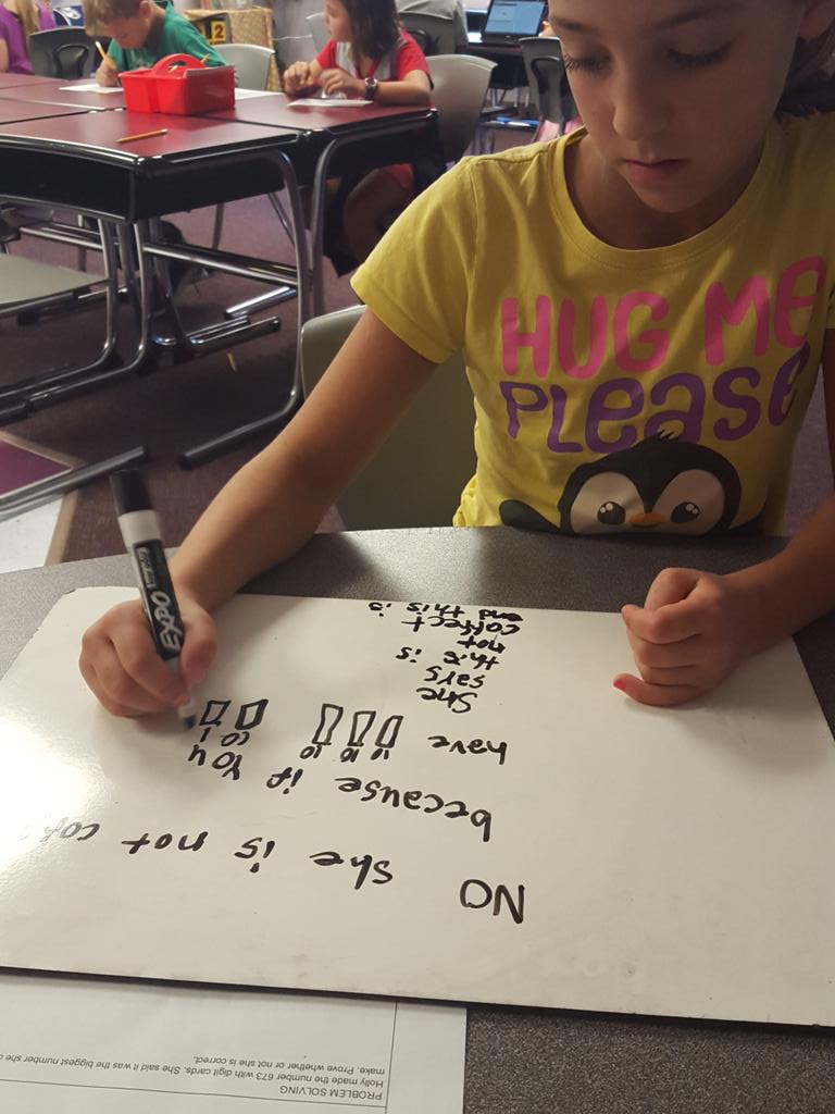 KPatton9697's tweet photo. Reasoning station! #explainingourthinking http://t.co/WlKjFyoAss