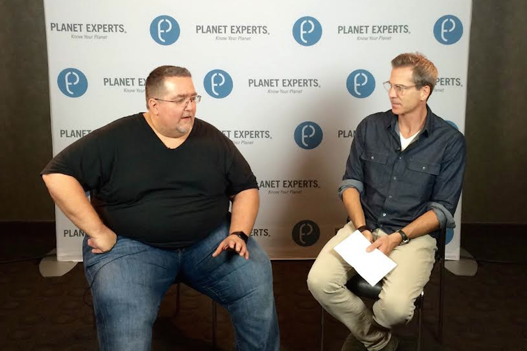 PlanetExperts's tweet photo. Planet Experts' CEO speaking with @ThriveFarmers' Founder & Chief #Sustainability Officer, Ken Lander. #wefirst15 http://t.co/mFBINCwMfH