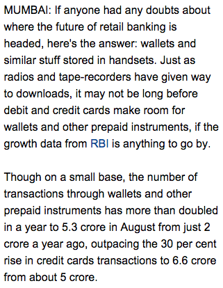 . @NandanNilekani Mobile Transactions ushering in a Cashless Era  http://goo.gl/0bzc80 