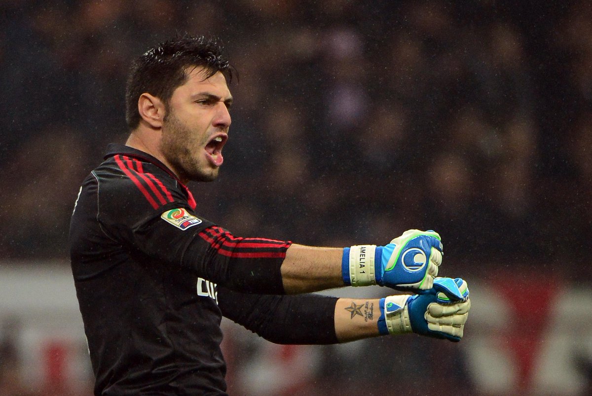 BBCSport's tweet image. Chelsea sign former AC Milan goalkeeper Amelia bbc.in/1Qb1aB6