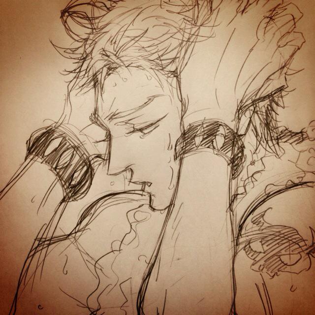 最近あまり呟けずにいるのでせめて最近描いた落書きでも、と漁ってみたんですが、そんなに描いてませんでした…(-。-;

最近ハマってるショバロのロムクロちゃん落書きです。 
