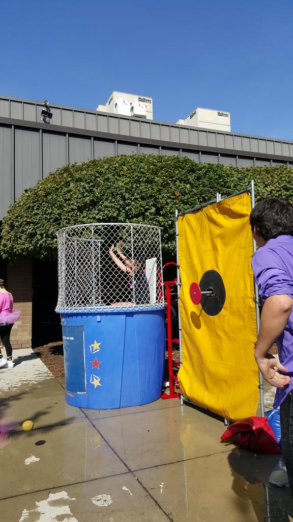 Come take a shot and dunk your BG teachers #BGspirit