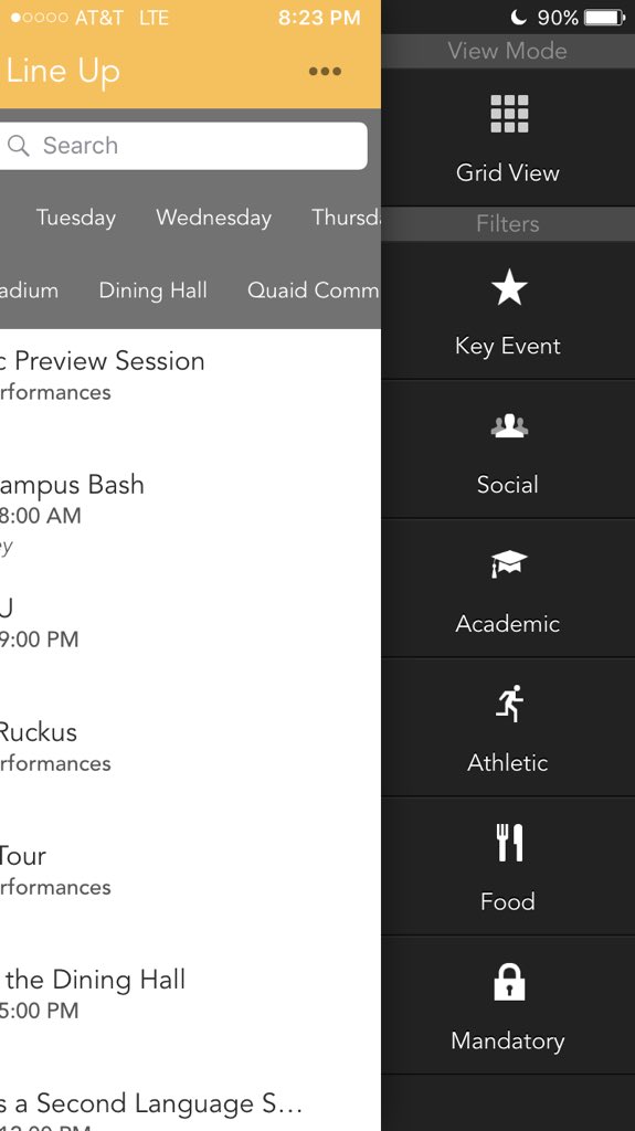 LegitApps's tweet image. Filter your schedule to the events that interest you most. #demoapp #NODA2015