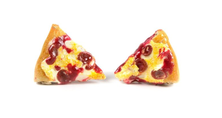 Pizza Slice Earrings
Diamonds are a girl's best friend? I think not. Pizza. Now there's a best friend.
