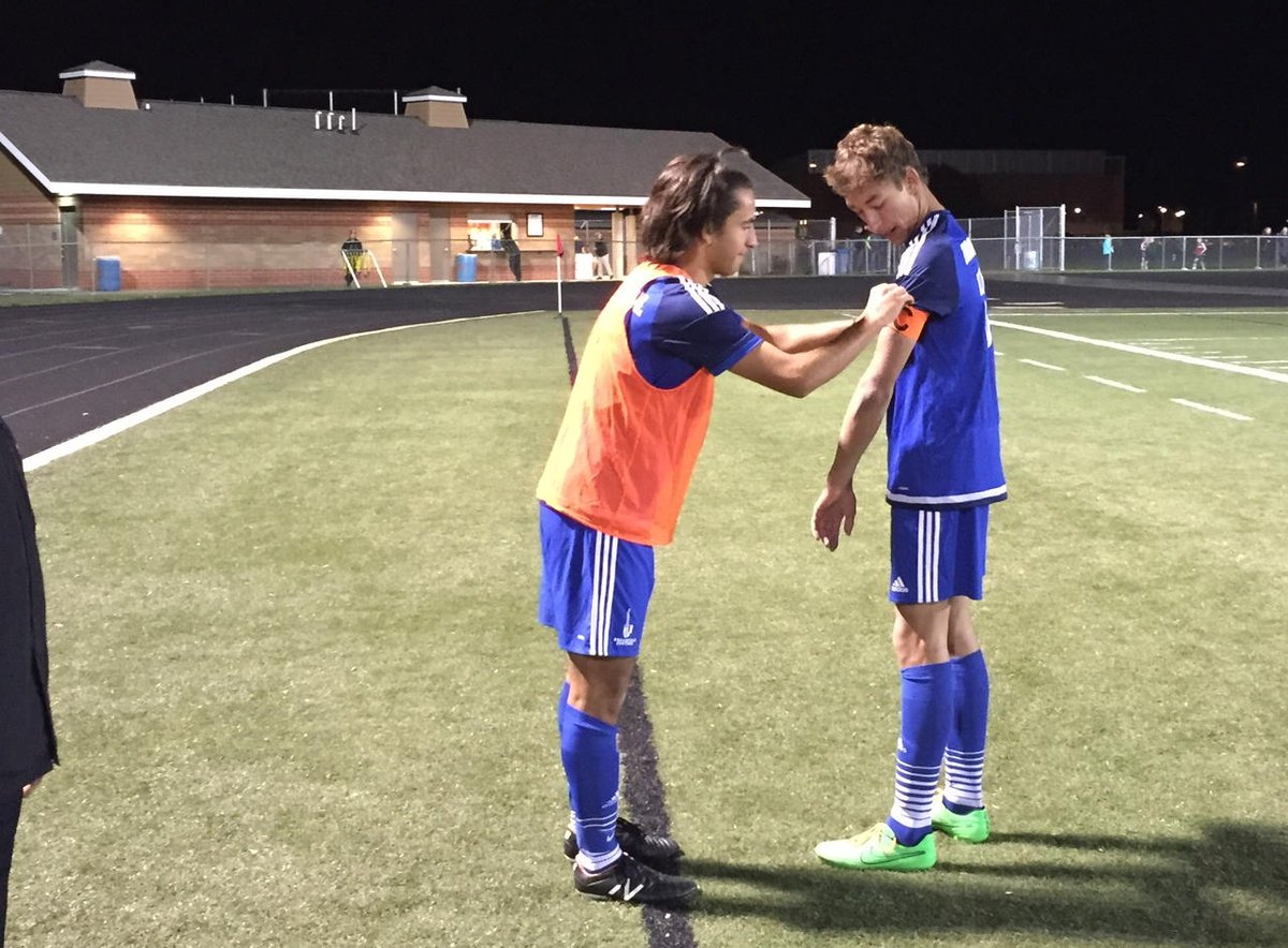 jonmroz's tweet photo. @BCfutbol captain Bruno Indig handing over captain's band to Henry Mirsberger https://t.co/ZGwOEHeoDs