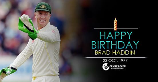 Happy Birthday Brad Haddin. He turns 38 today....  