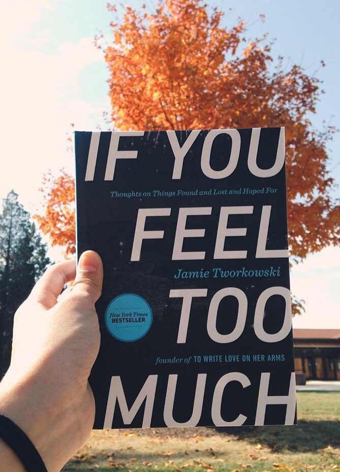 jamietworkowski's tweet photo. Credit to @jessefromcrafts for the lettering &amp; @erin_estherr for the Fall photo!! #IfYouFeelTooMuch https://t.co/TCghFufVXE