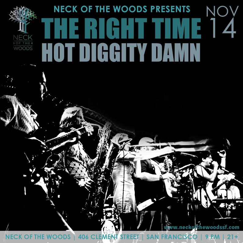 TheRightTimeBnd's tweet photo. Pumped to be playing @NOWmusicsf on Nov 14th with our good buddies @hotdiggity_damn https://t.co/HnlBlGBKO1 https://t.co/N1U6r5hFNk