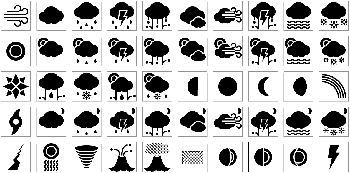 Demographs's tweet image. Just finished tagging and submitting fill weather icon set to @nounproject, will add to other icon repos soon.