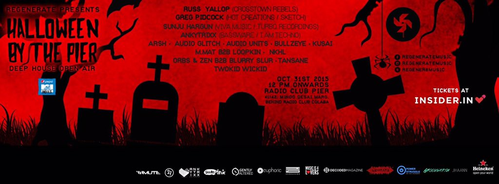 Good Morning India! Great to be back

Today in Goa, Sunday in Delhi &amp; the big one - #HalloweenByThePier next week!